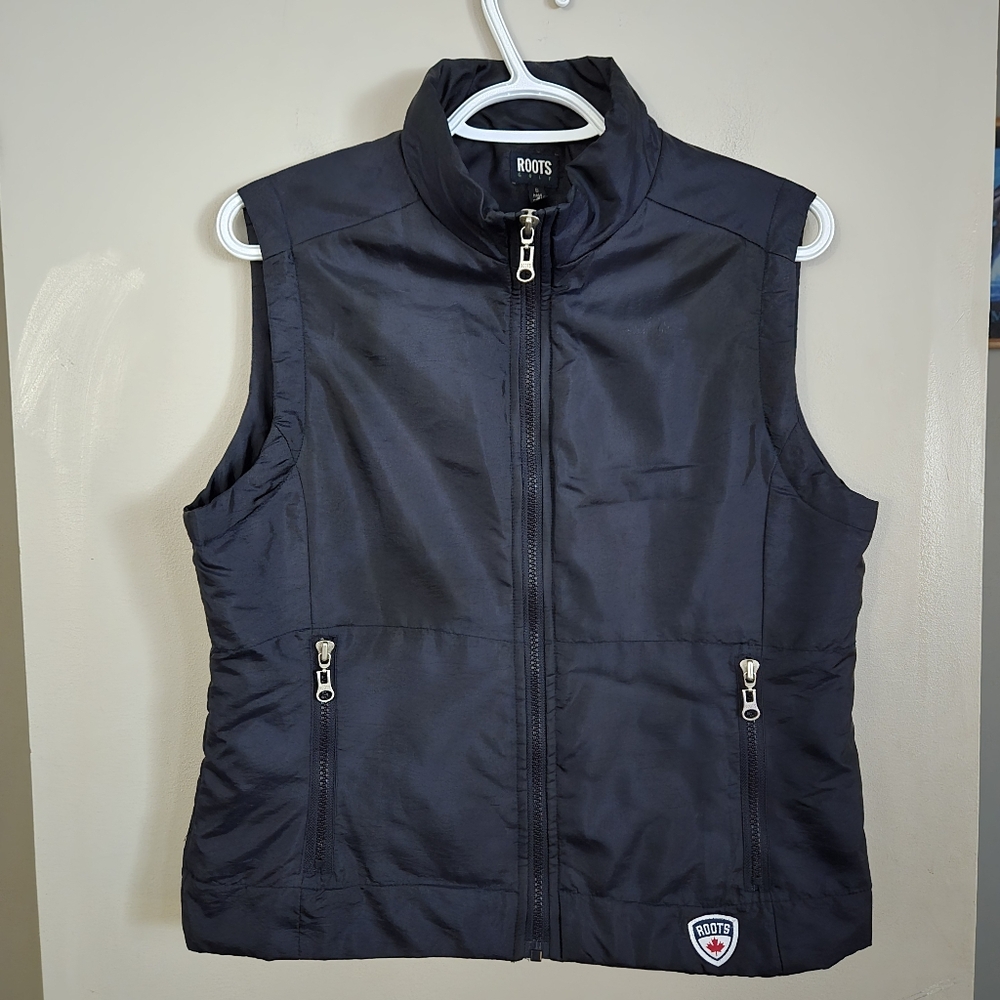 Roots Black Vest Small Womens - Picture 2 of 5